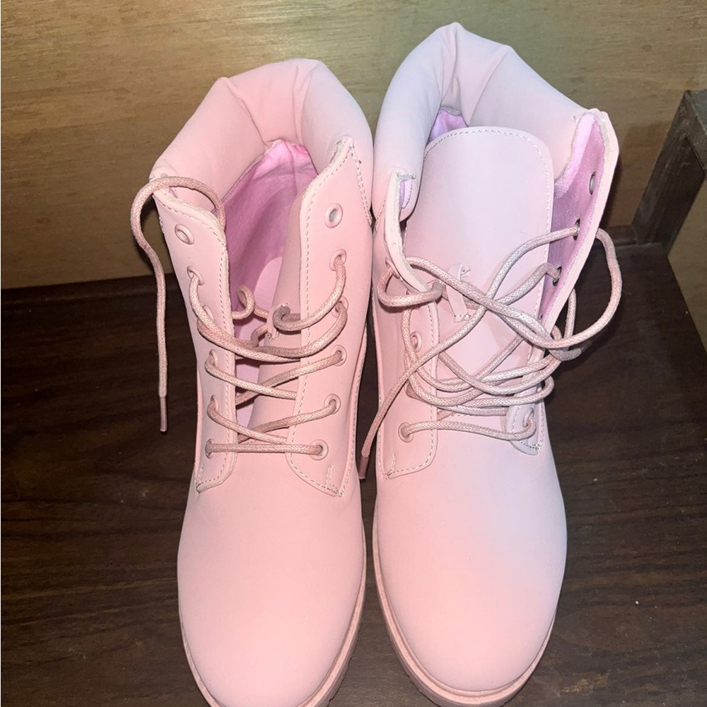 Pinke ankle boots